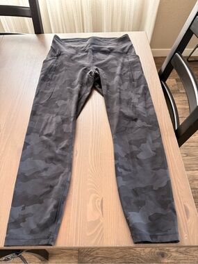 lululemon athletica Black & Charcoal Camo Leggings